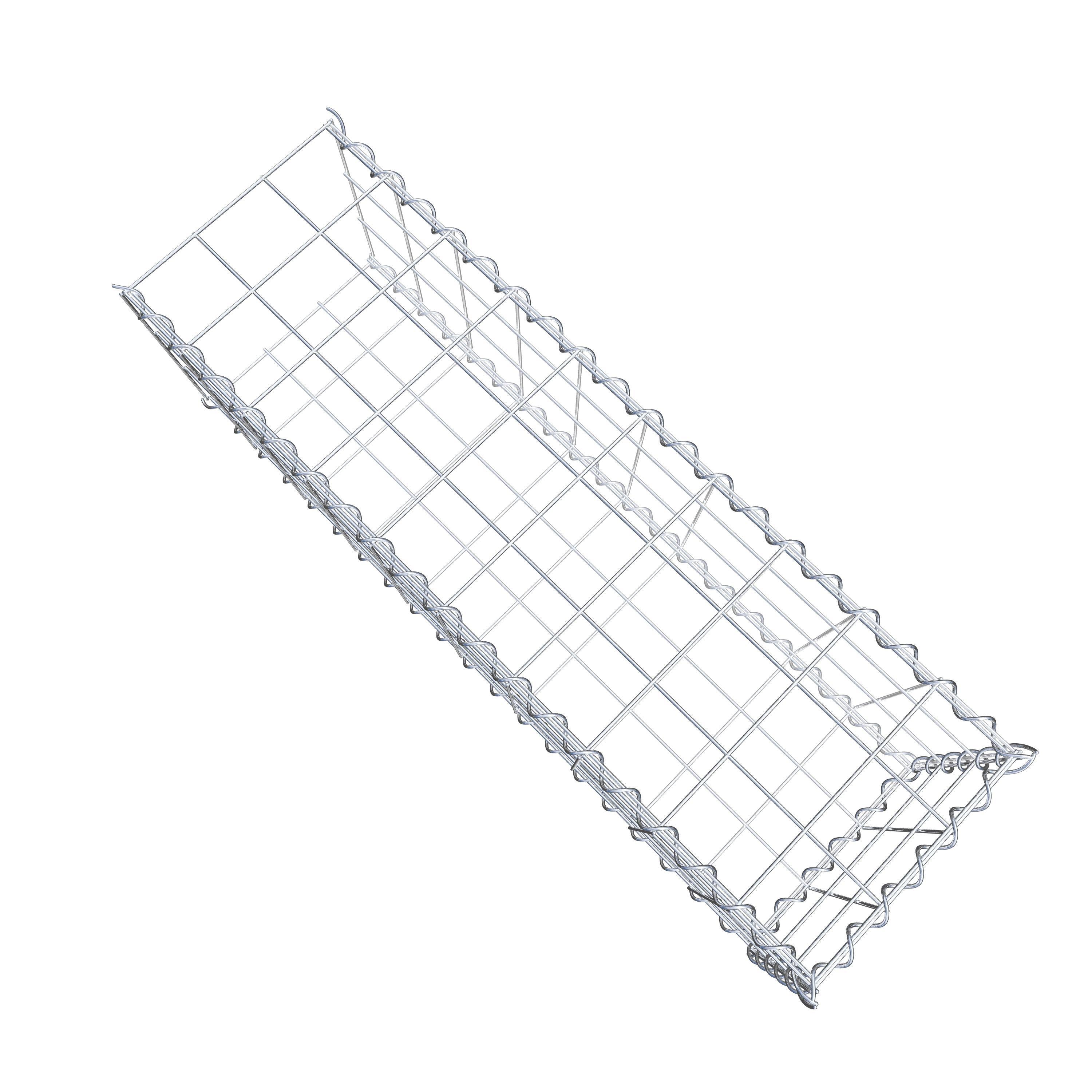 Anbaugabione Typ 2 100 cm x 30 cm x 30 cm (L x H x T), Maschenweite 10 cm x 10 cm, Spirale