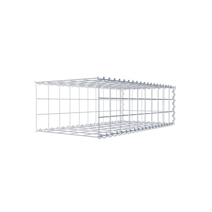 Udvokset gabion type 2 100 cm x 30 cm x 50 cm (L x H x D), maskestørrelse 10 cm x 10 cm, spiral