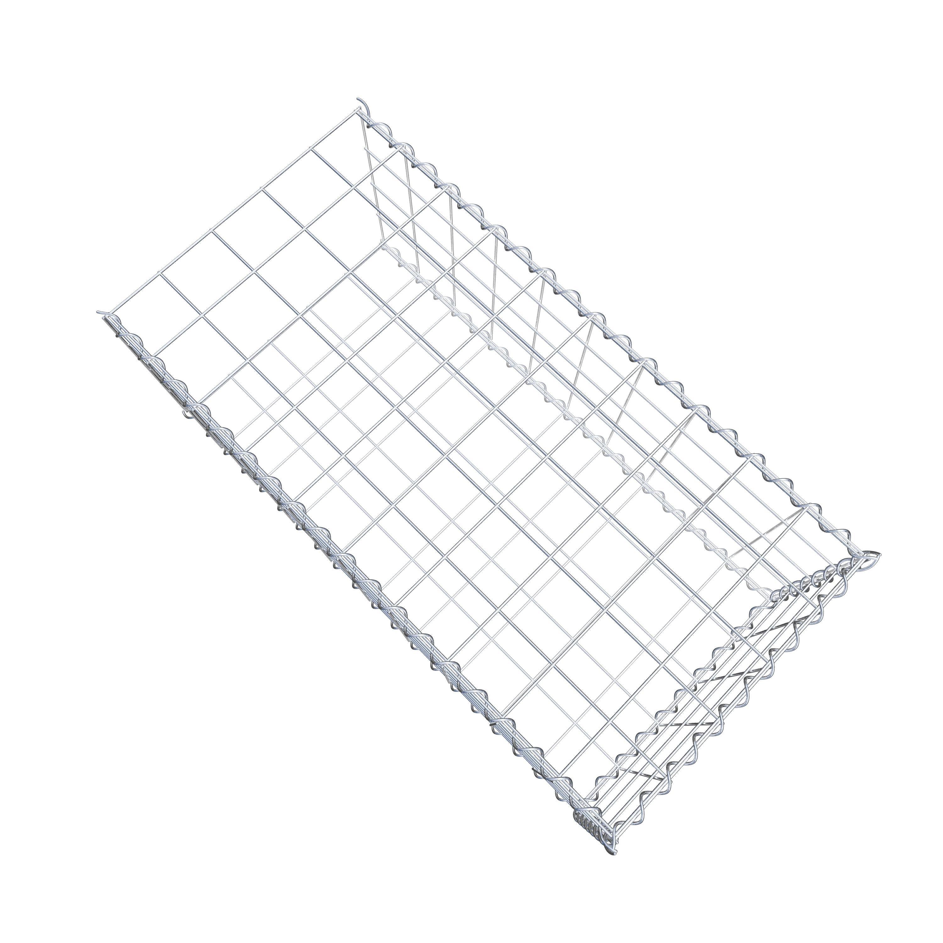 Gabião tipo 2 100 cm x 40 cm x 50 cm (C x A x P), malhagem 10 cm x 10 cm, espiral