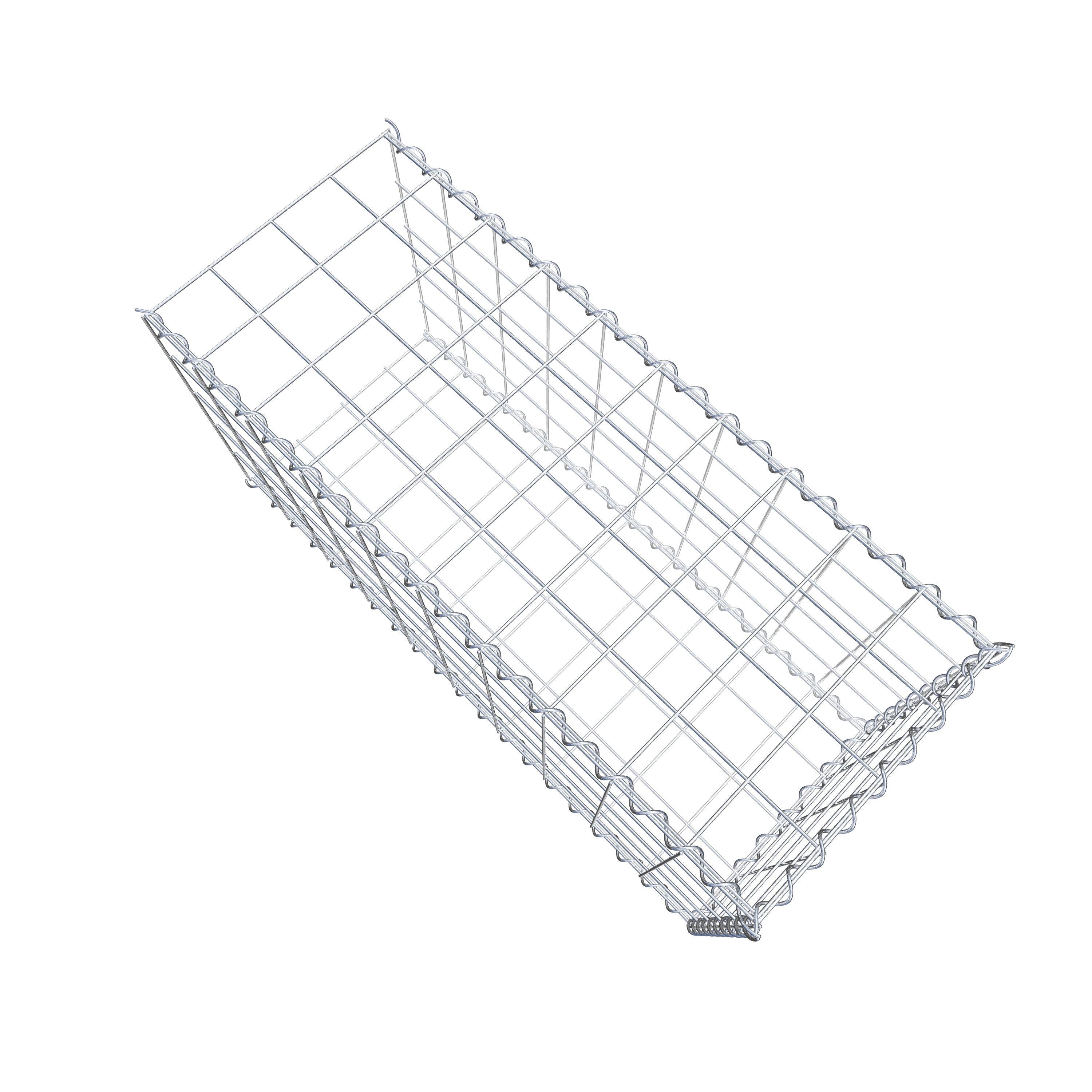 Anbaugabione Typ 2 100 cm x 50 cm x 40 cm (L x H x T), Maschenweite 10 cm x 10 cm, Spirale