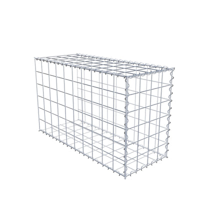 Gabion rapporté type 2 100 cm x 60 cm x 40 cm (L x H x P), mailles 10 cm x 10 cm, spirale