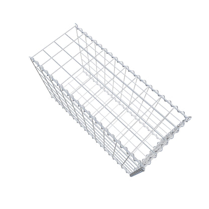 Gabion rapporté type 2 100 cm x 60 cm x 40 cm (L x H x P), mailles 10 cm x 10 cm, spirale