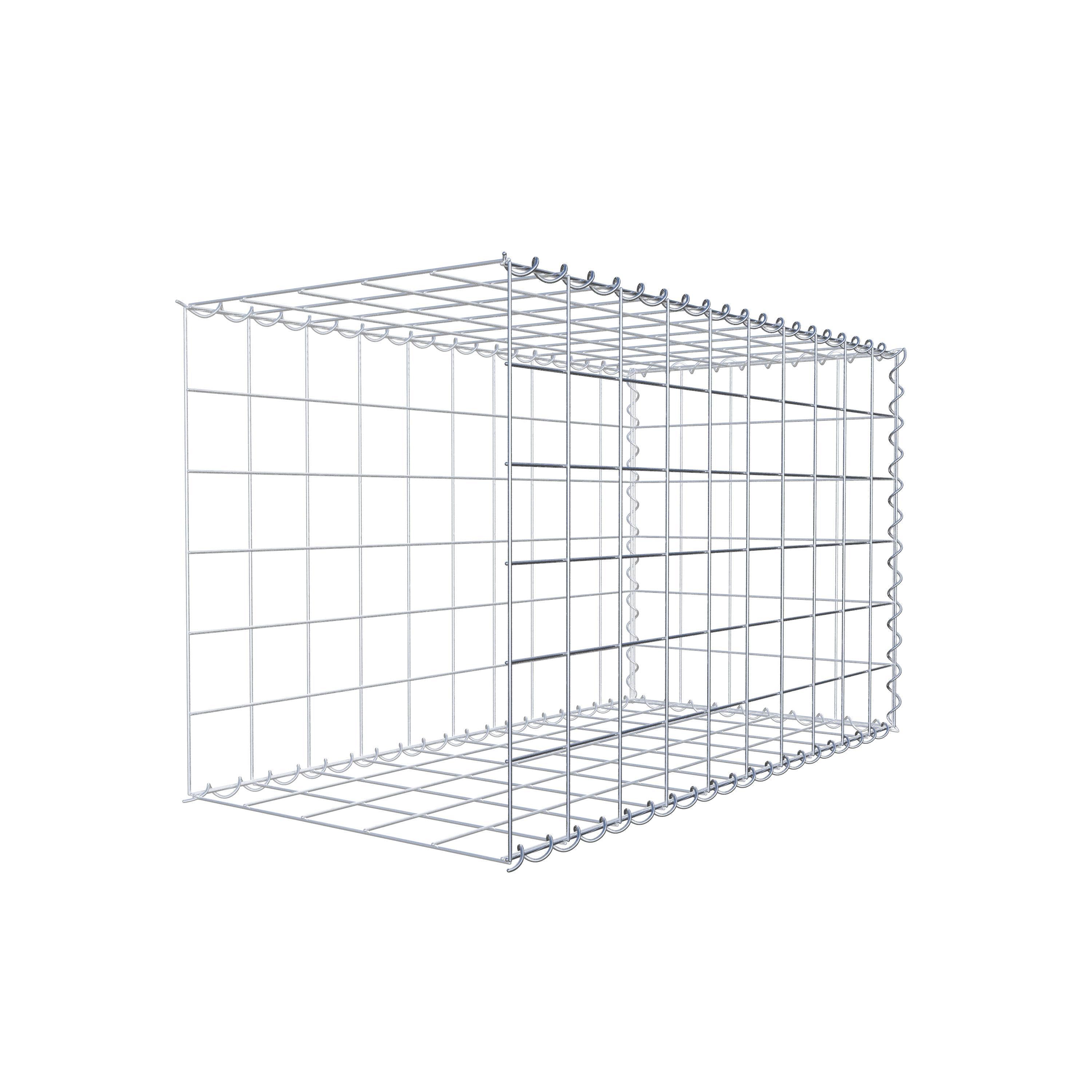Gabião tipo 2 100 cm x 60 cm x 50 cm (C x A x P), malhagem 10 cm x 10 cm, espiral