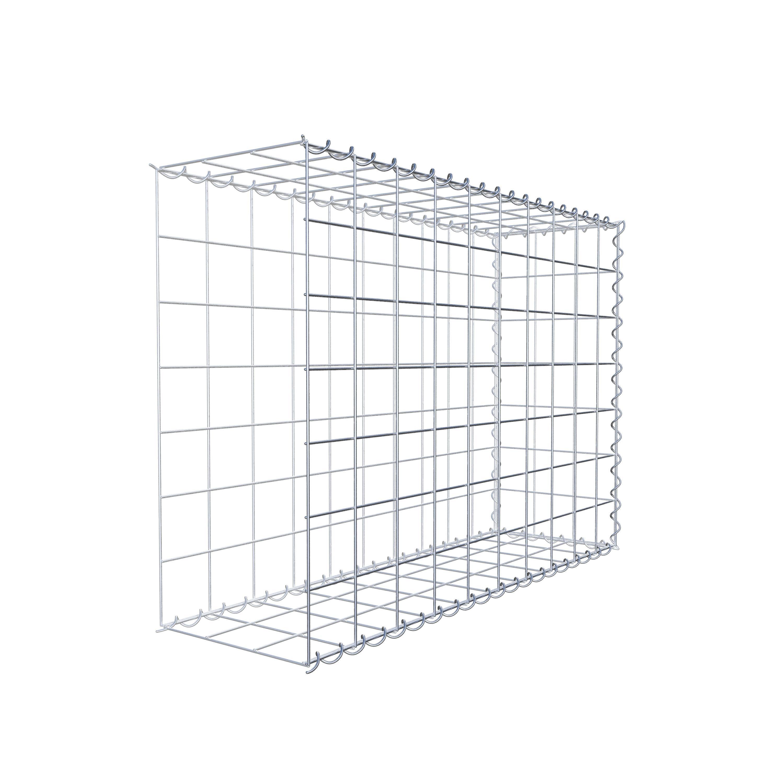 Udvokset gabion type 2 100 cm x 70 cm x 30 cm (L x H x D), maskestørrelse 10 cm x 10 cm, spiral