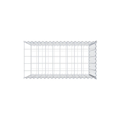 Opvokset gabion type 2 100 cm x 70 cm x 50 cm (L x H x D), maskestørrelse 10 cm x 10 cm, spiral