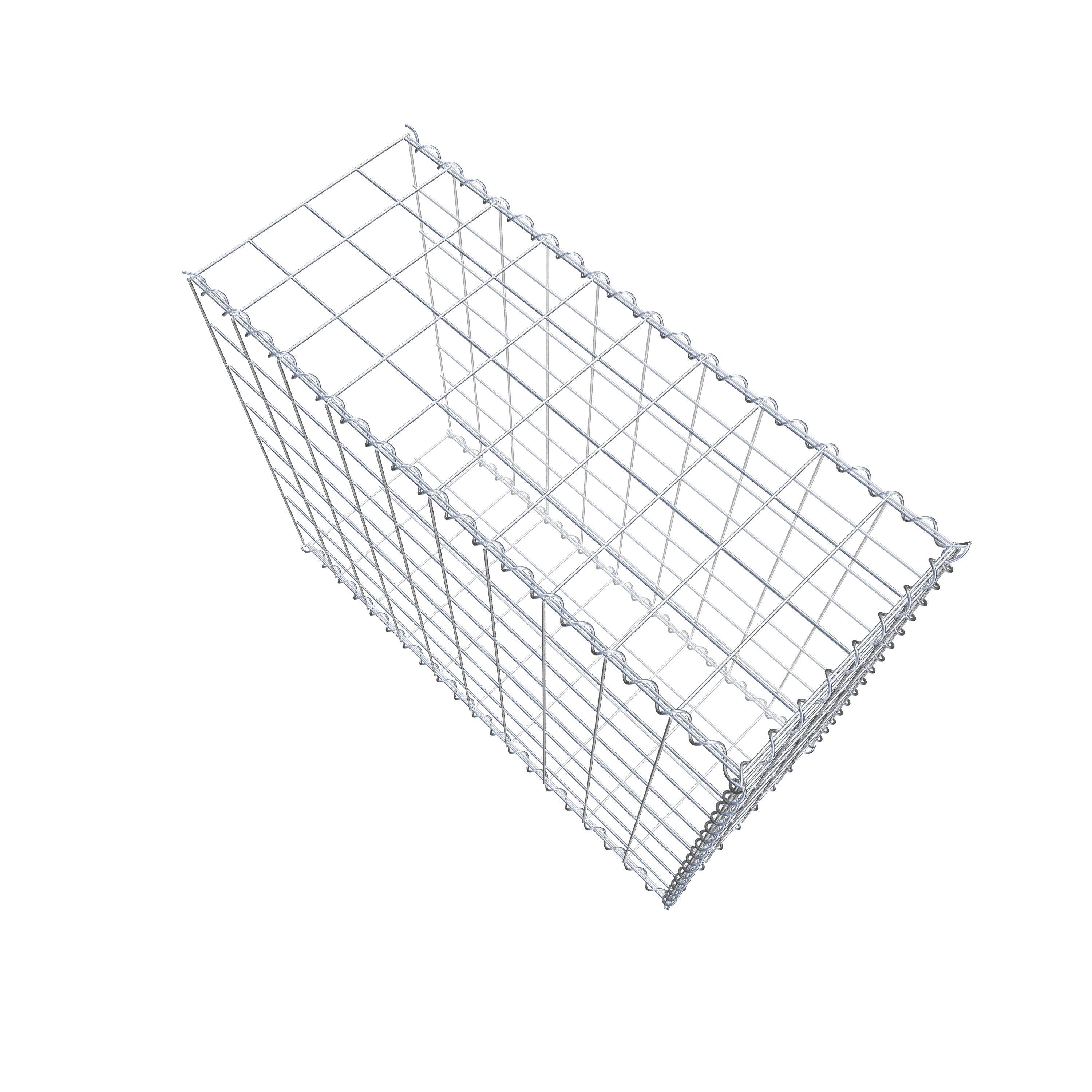 Gabião tipo 2 100 cm x 80 cm x 40 cm (C x A x P), malhagem 10 cm x 10 cm, espiral