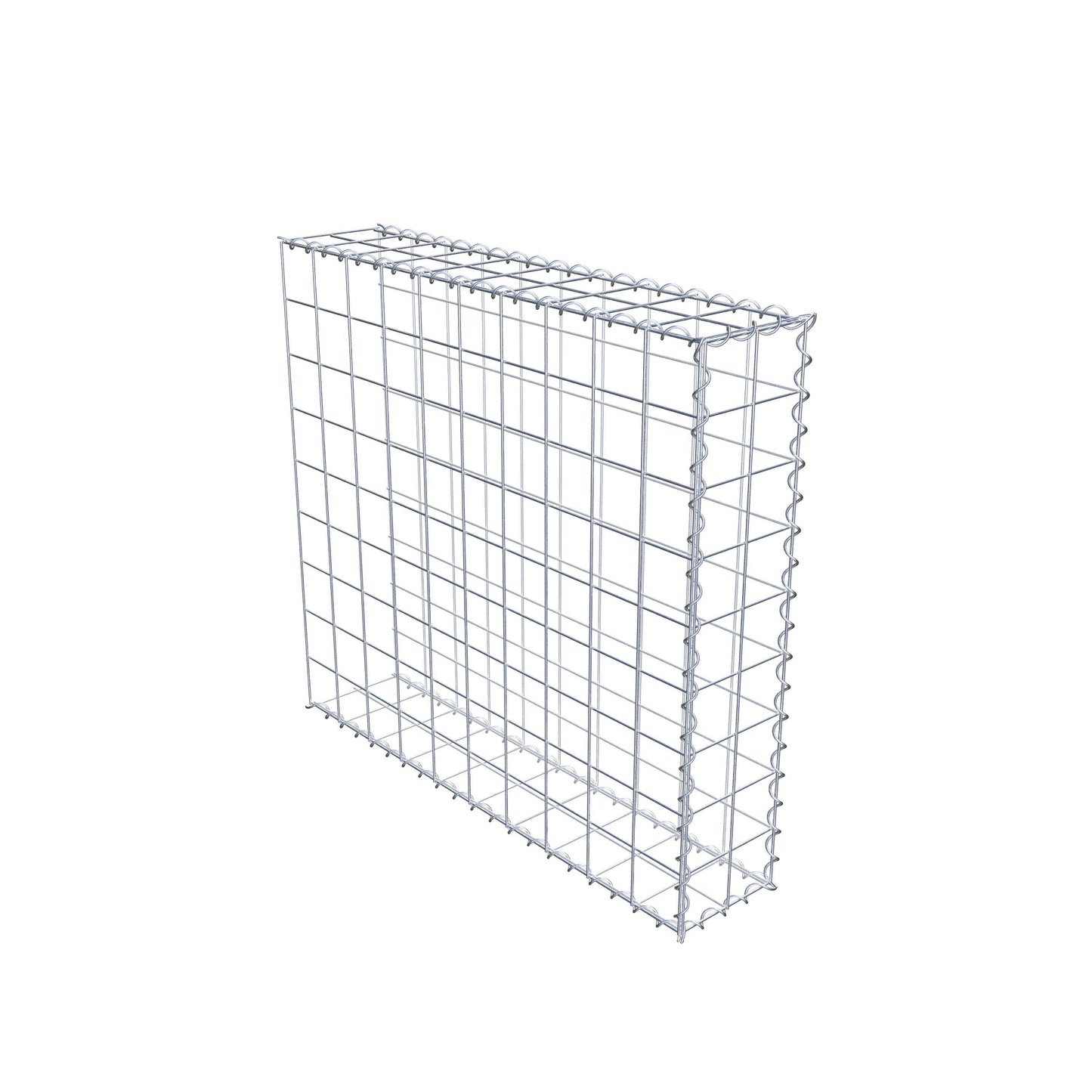 Gabbione aggiuntivo tipo 2 100 cm x 90 cm x 20 cm (L x H x P), maglia 10 cm x 10 cm, spirale