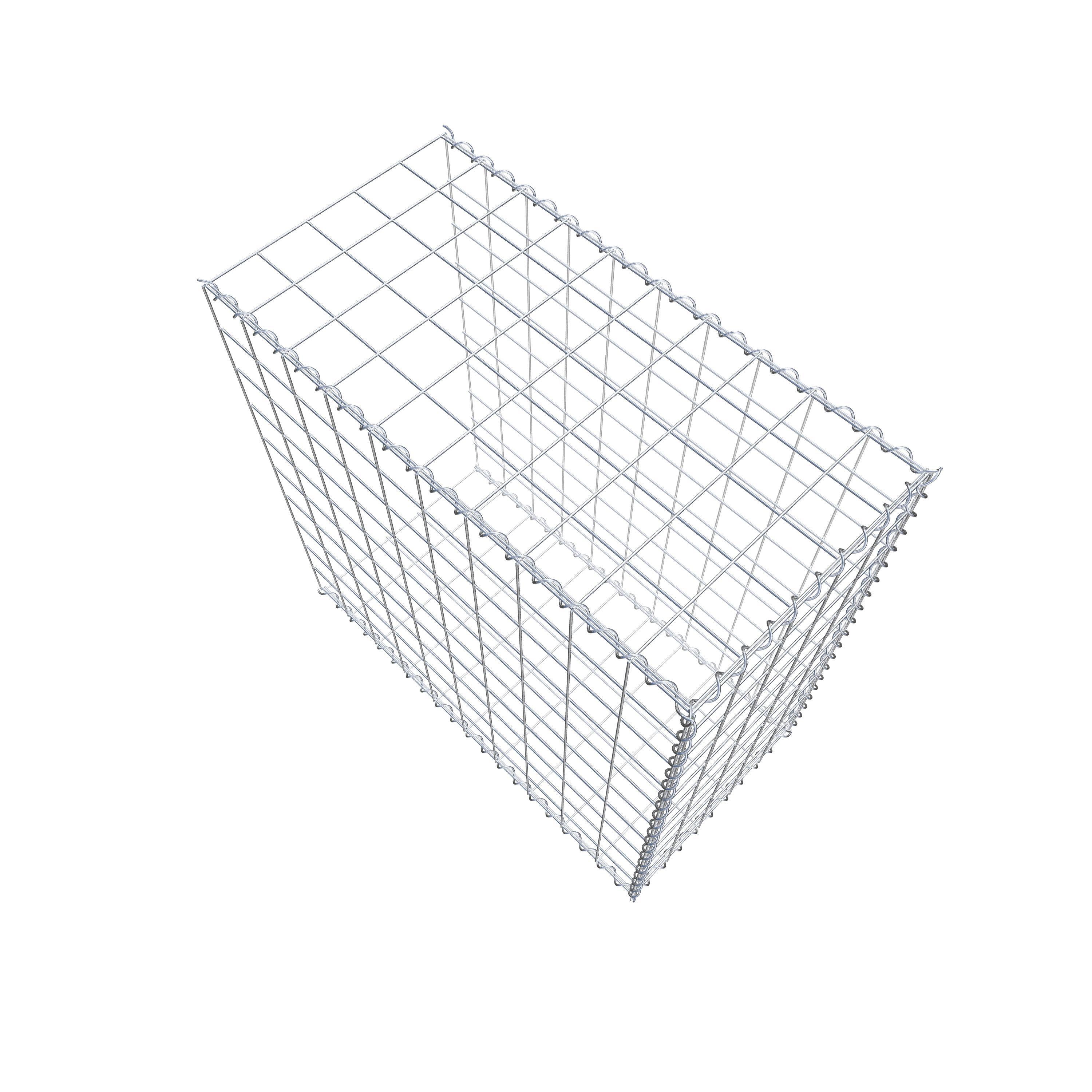 Add-on schanskorf type 2 100 cm x 100 cm x 50 cm (L x H x D), maaswijdte 10 cm x 10 cm, spiraal