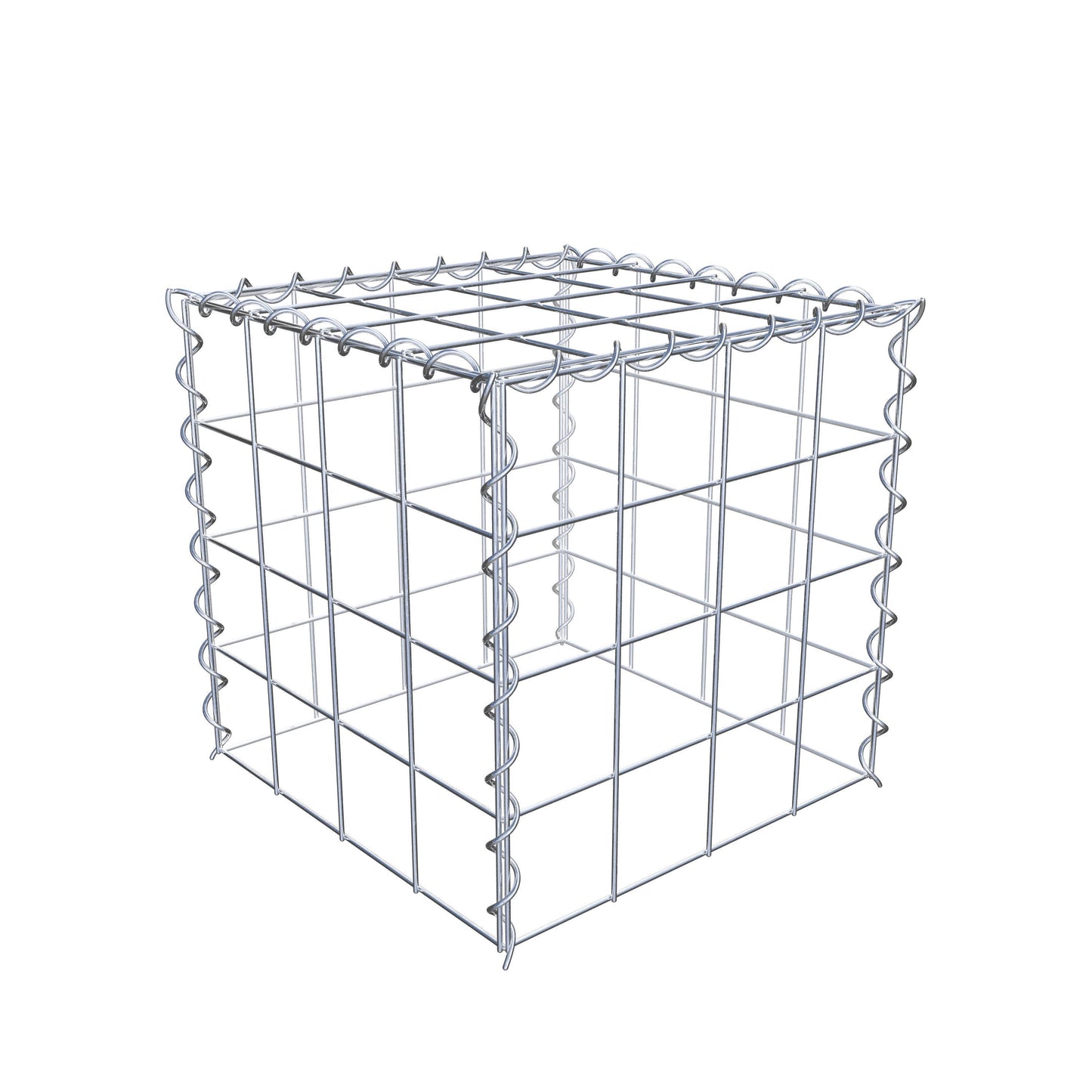 Extra gabion typ 3 40 cm x 40 cm x 40 cm (L x H x D), maskstorlek 10 cm x 10 cm, spiral