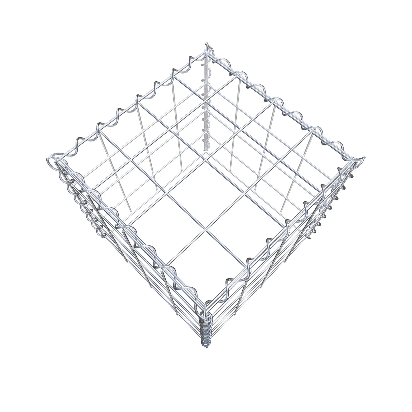 Extra gabion typ 3 40 cm x 40 cm x 40 cm (L x H x D), maskstorlek 10 cm x 10 cm, spiral