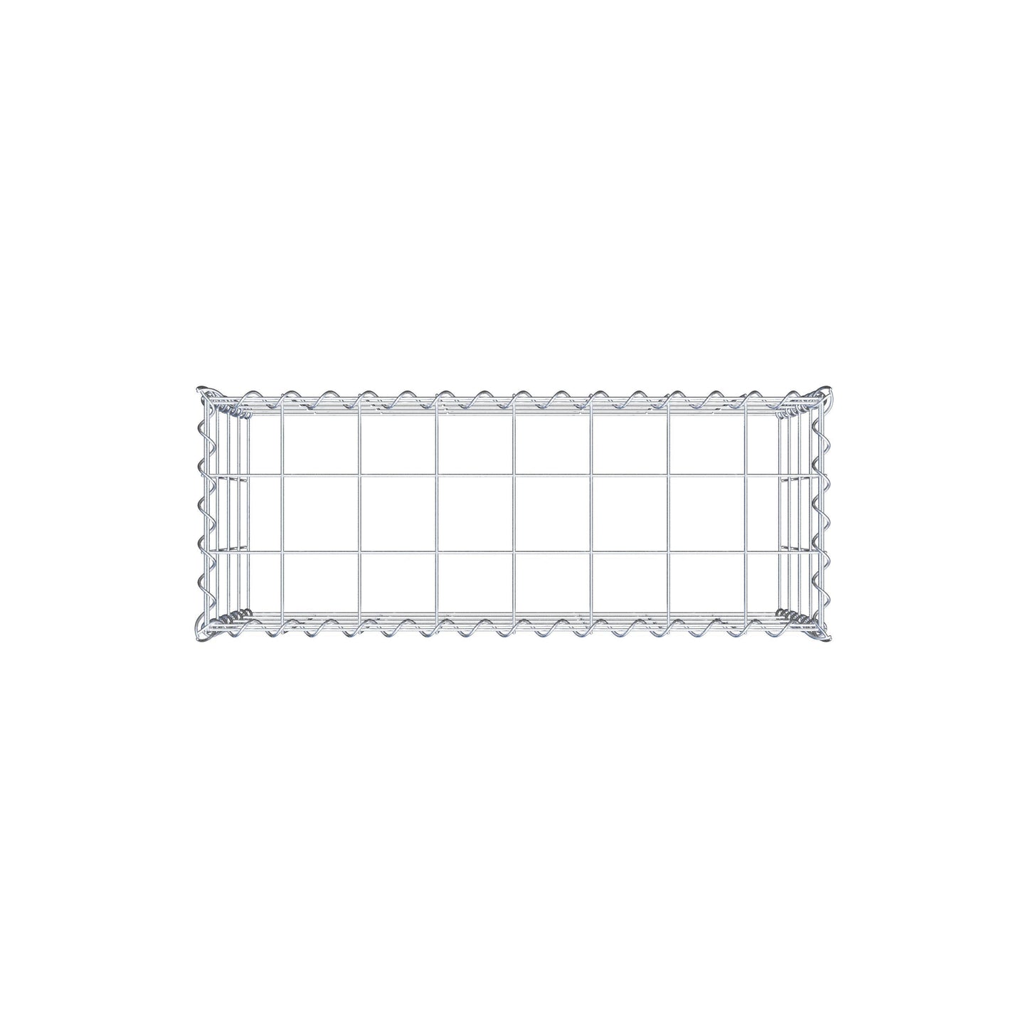 Grown-on gabion type 3 80 cm x 40 cm x 30 cm (L x H x D), mesh size 10 cm x 10 cm, spiral