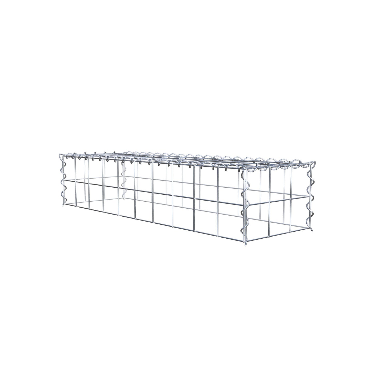 Gabião tipo 3 100 cm x 20 cm x 30 cm (C x A x P), malhagem 10 cm x 10 cm, espiral