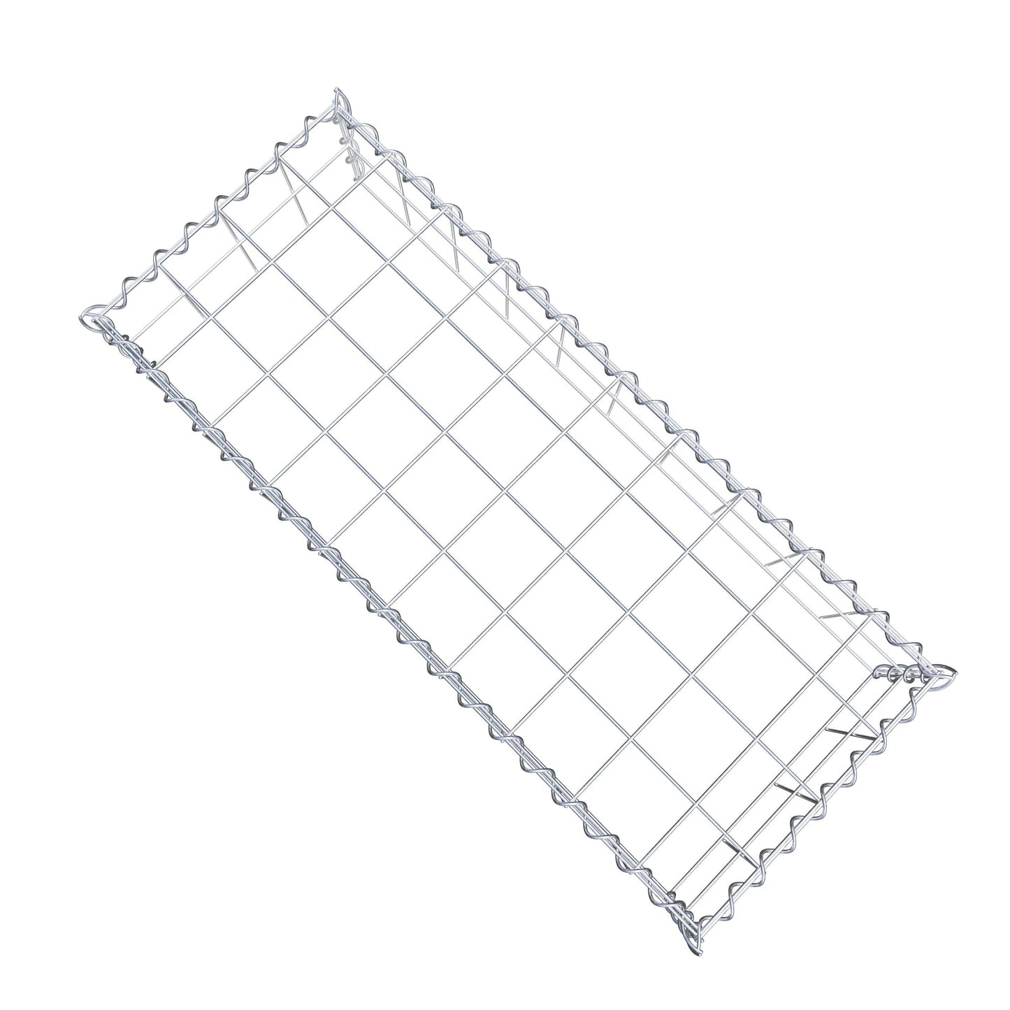 Gabion rapporté type 3 100 cm x 20 cm x 40 cm (L x H x P), mailles 10 cm x 10 cm, spirale