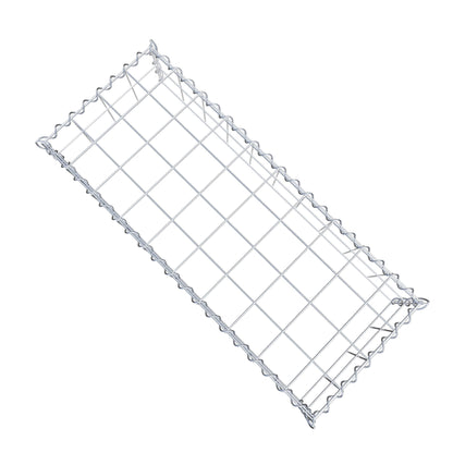 Gabion rapporté type 3 100 cm x 20 cm x 40 cm (L x H x P), mailles 10 cm x 10 cm, spirale