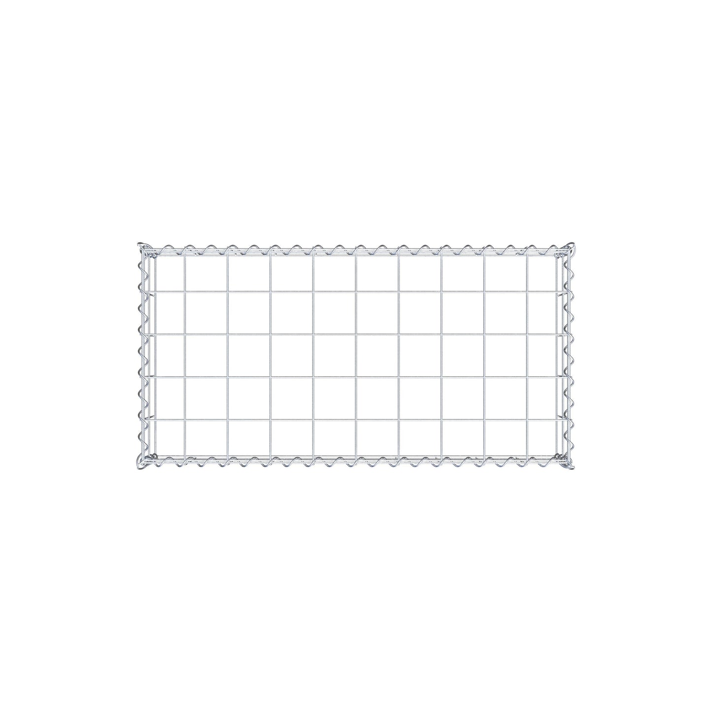 Add-on schanskorf type 3 100 cm x 20 cm x 50 cm (L x H x D), maaswijdte 10 cm x 10 cm, spiraal