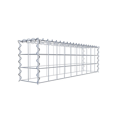 Gabião tipo 3 100 cm x 30 cm x 20 cm (C x A x P), malhagem 10 cm x 10 cm, espiral