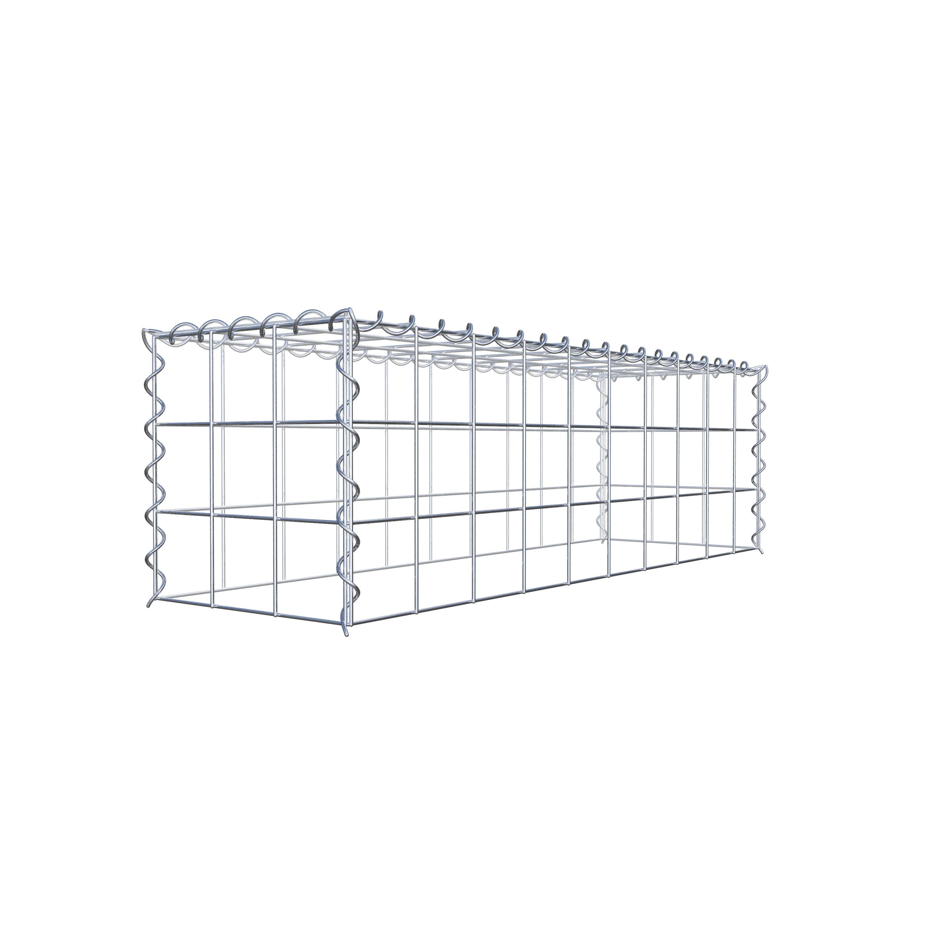 Anbaugabione Typ 3 100 cm x 30 cm x 30 cm (L x H x T), Maschenweite 10 cm x 10 cm, Spirale