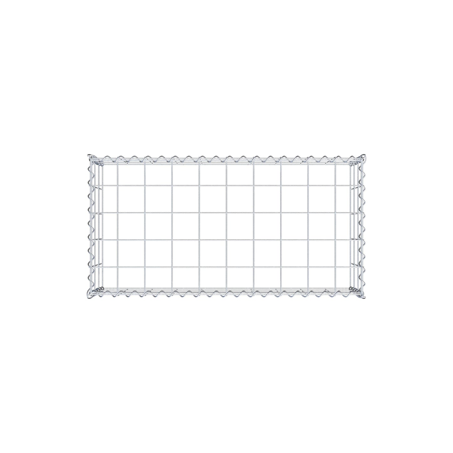 Gabbione aggiuntivo tipo 3 100 cm x 30 cm x 50 cm (L x A x P), maglia 10 cm x 10 cm, spirale