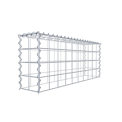 Extra gabion typ 3 100 cm x 40 cm x 20 cm (L x H x D), maskstorlek 10 cm x 10 cm, spiral