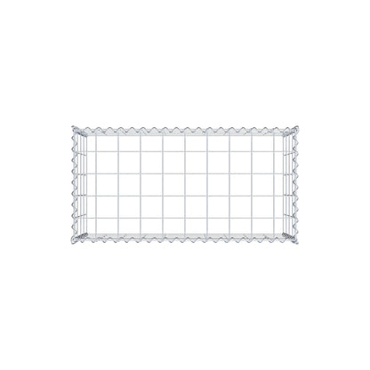 Add-on schanskorf type 3 100 cm x 40 cm x 50 cm (L x H x D), maaswijdte 10 cm x 10 cm, spiraal