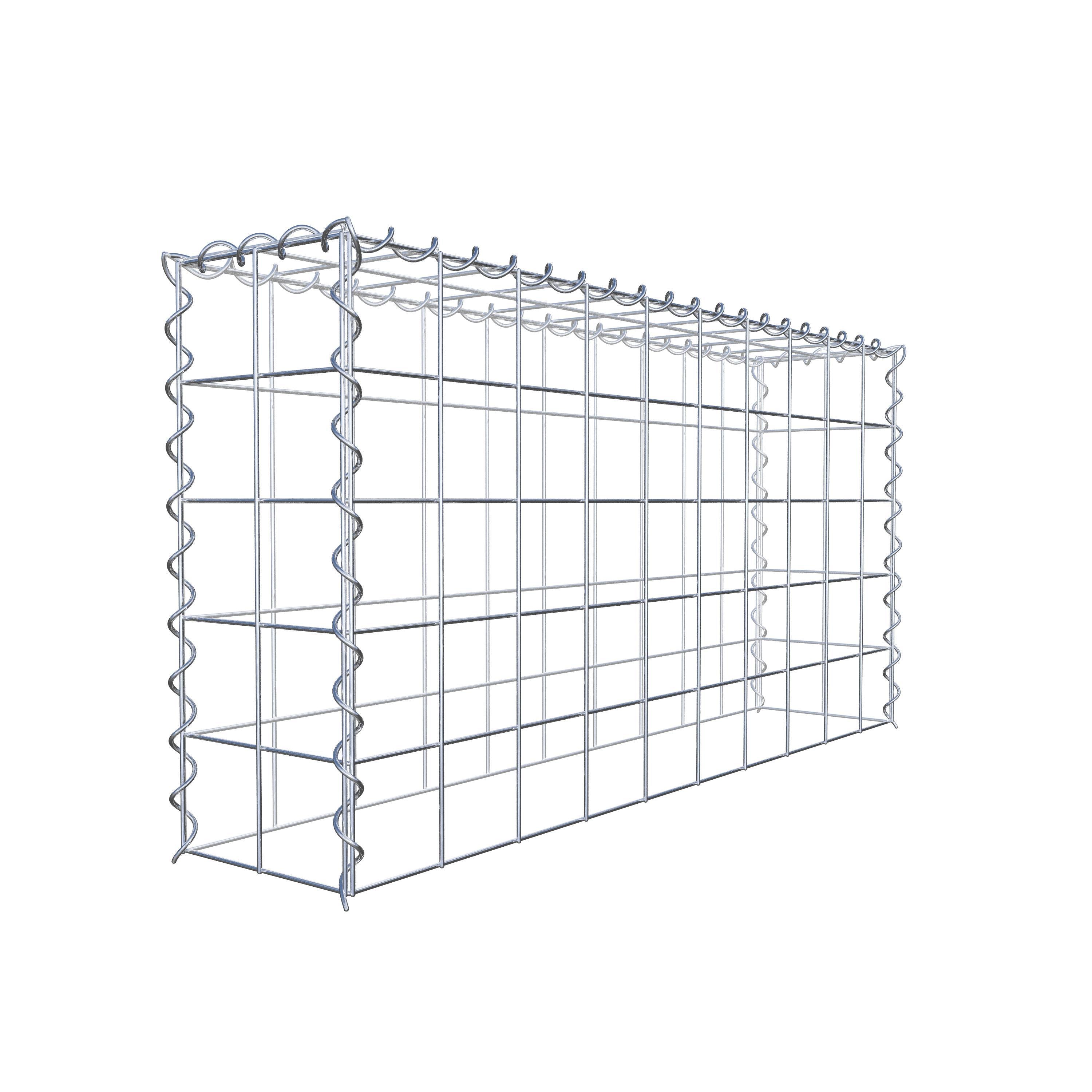 Gabião tipo 3 100 cm x 50 cm x 20 cm (C x A x P), malhagem 10 cm x 10 cm, espiral