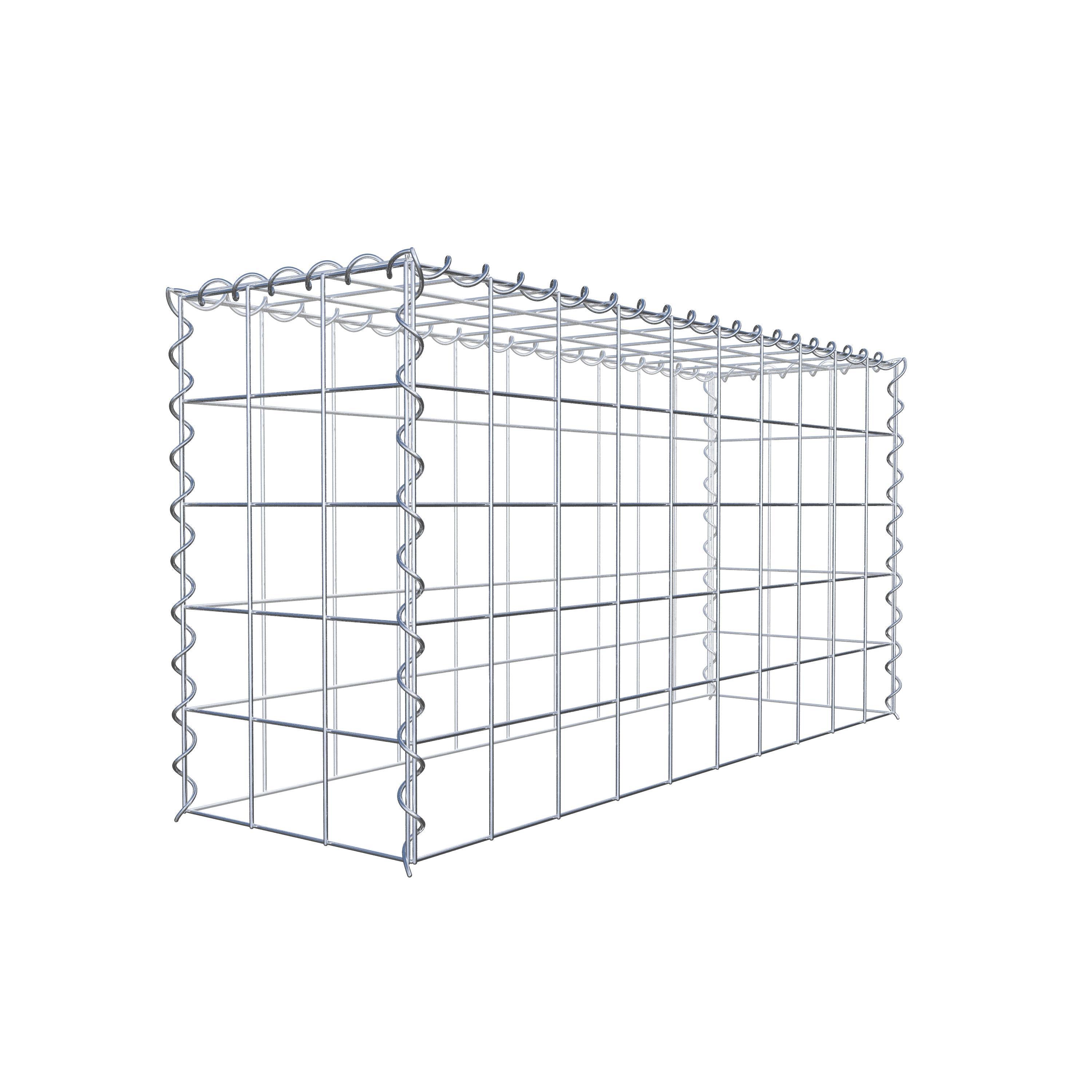 Anbaugabione Typ 3 100 cm x 50 cm x 30 cm (L x H x T), Maschenweite 10 cm x 10 cm, Spirale