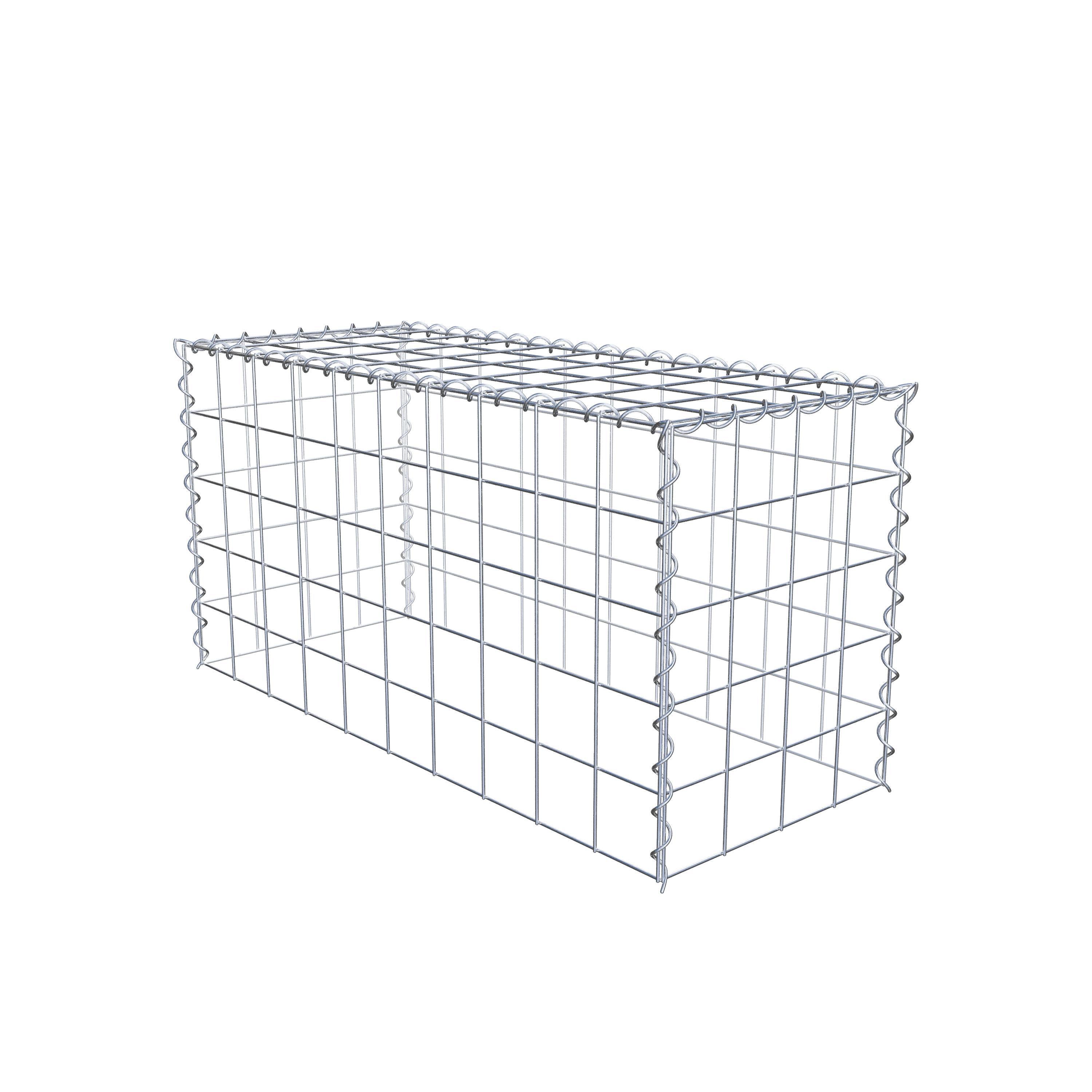 Gabião tipo 3 100 cm x 50 cm x 40 cm (C x A x P), malhagem 10 cm x 10 cm, espiral