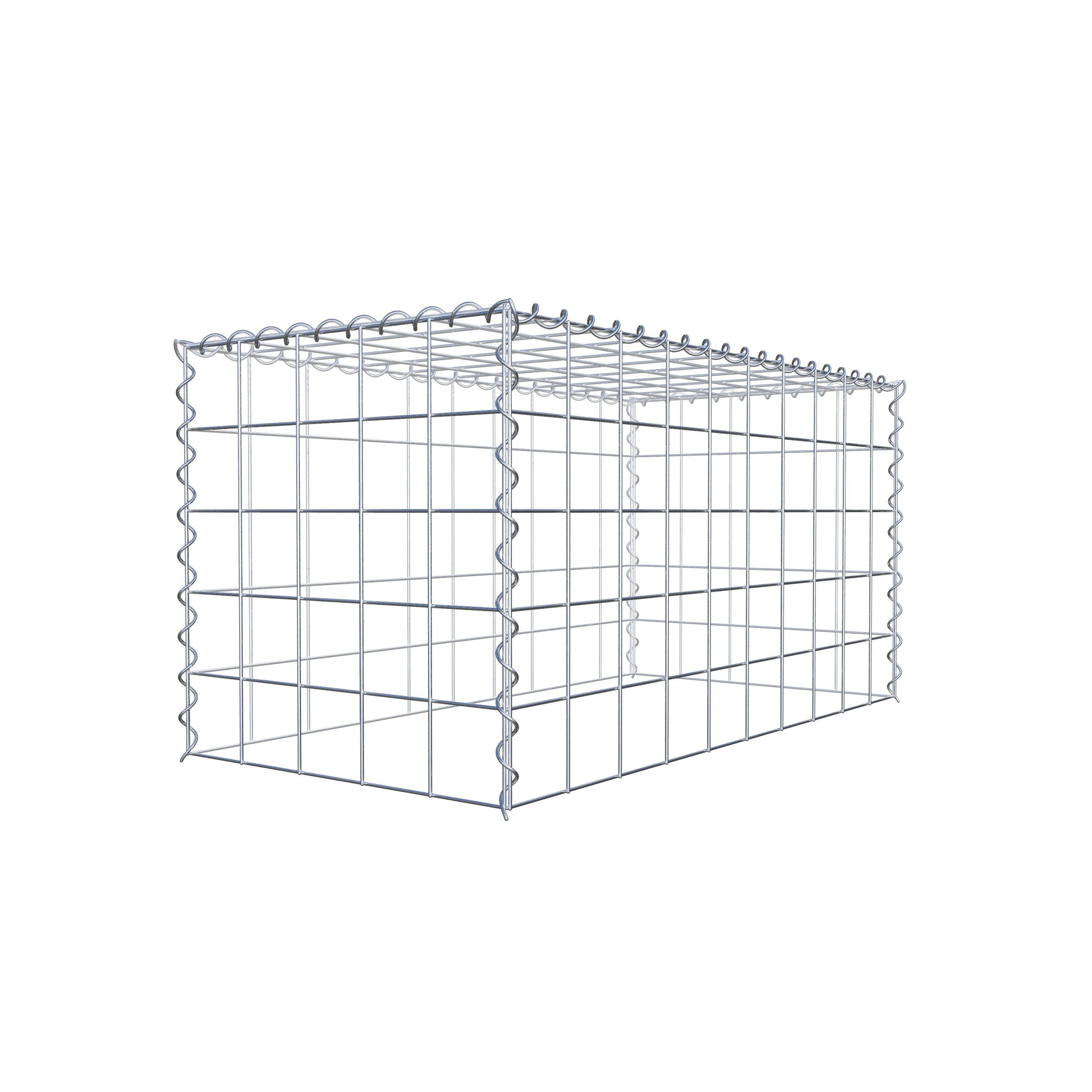 Anbaugabione Typ 3 100 cm x 50 cm x 50 cm (L x H x T), Maschenweite 10 cm x 10 cm, Spirale