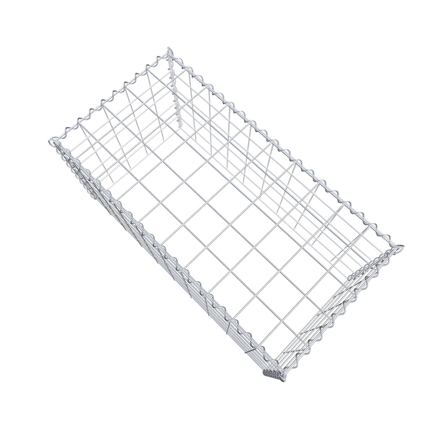 Opvokset gabion type 3 100 cm x 50 cm x 50 cm (L x H x D), maskestørrelse 10 cm x 10 cm, spiral