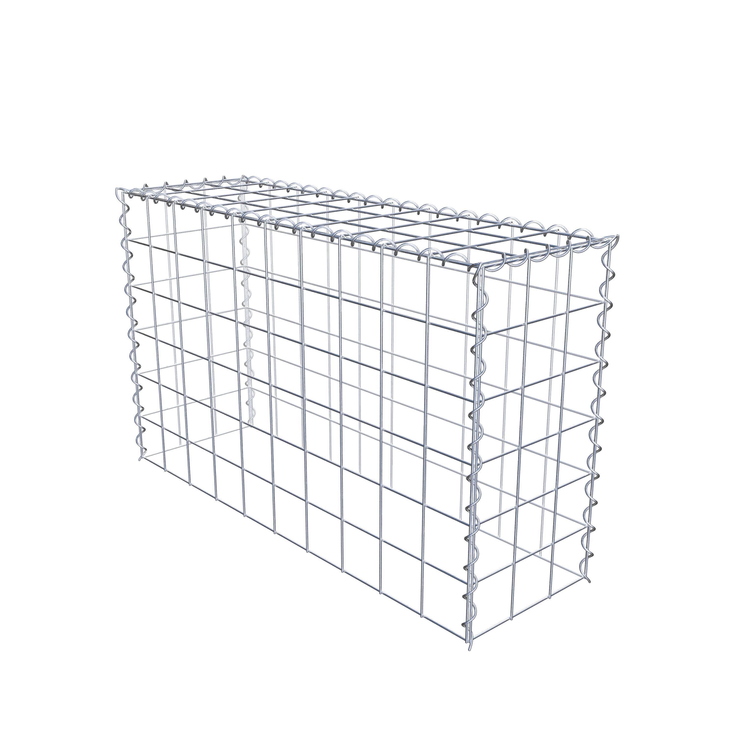 Gabião Tipo 3 100 cm x 60 cm x 30 cm (C x A x P), malhagem 10 cm x 10 cm, espiral