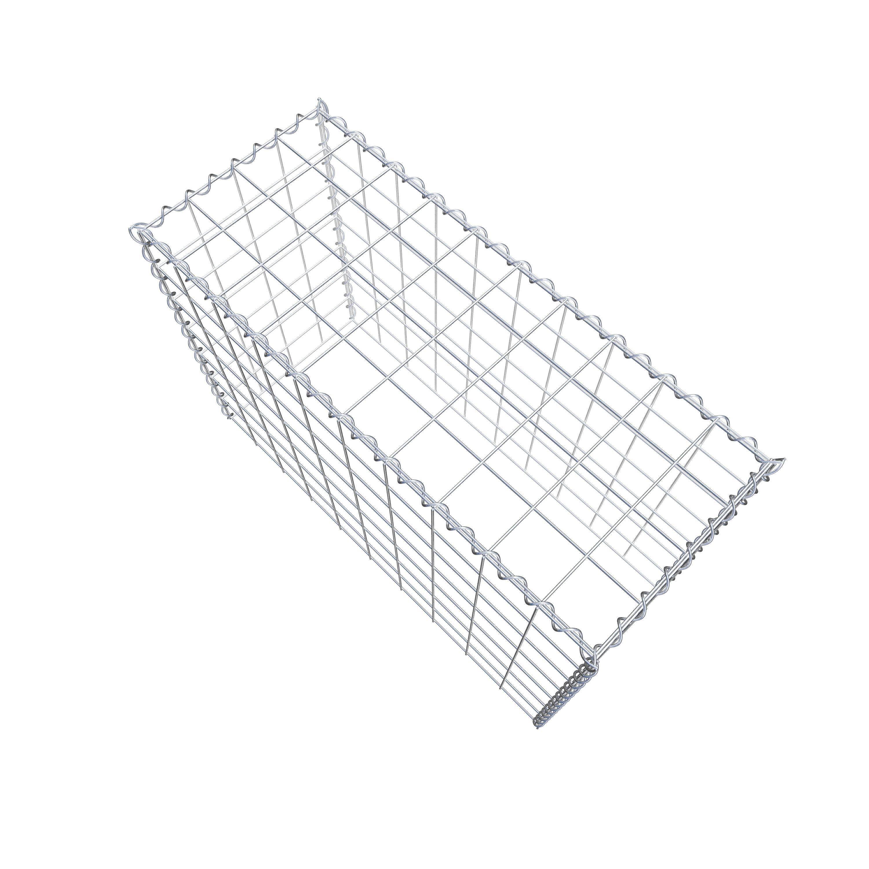 Grown-on gabion type 3 100 cm x 70 cm x 40 cm (L x H x D), mesh size 10 cm x 10 cm, spiral