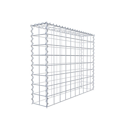 Gabbione aggiuntivo tipo 3 100 cm x 80 cm x 20 cm (L x H x P), maglia 10 cm x 10 cm, spirale