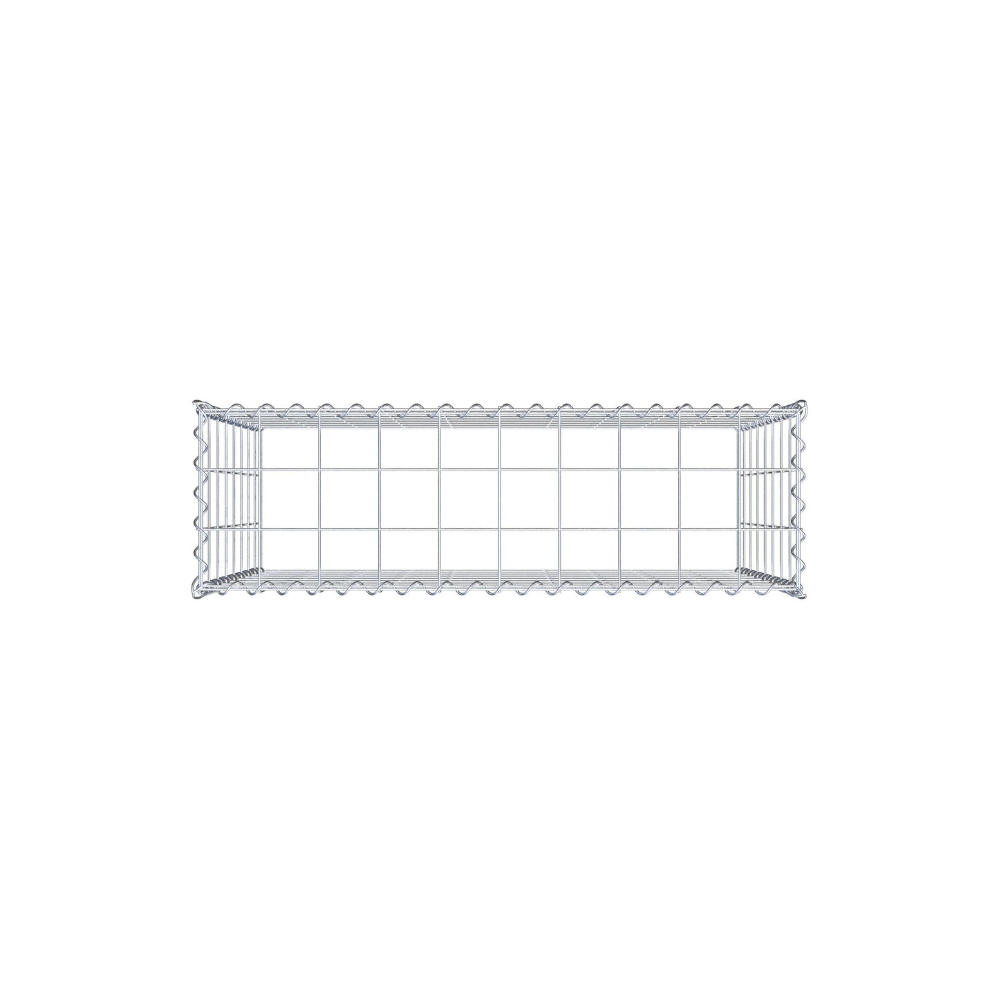 Grown-on gabion type 3 100 cm x 80 cm x 30 cm (L x H x D), mesh size 10 cm x 10 cm, spiral