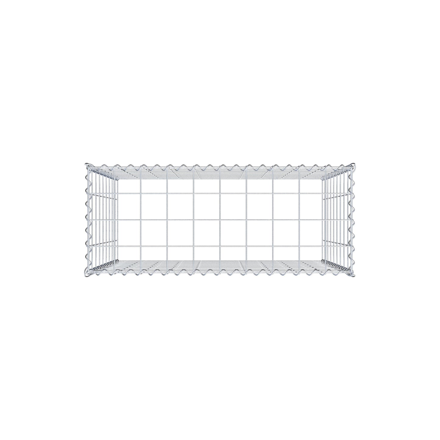 Anbaugabione Typ 3 100 cm x 90 cm x 40 cm (L x H x T), Maschenweite 10 cm x 10 cm, Spirale