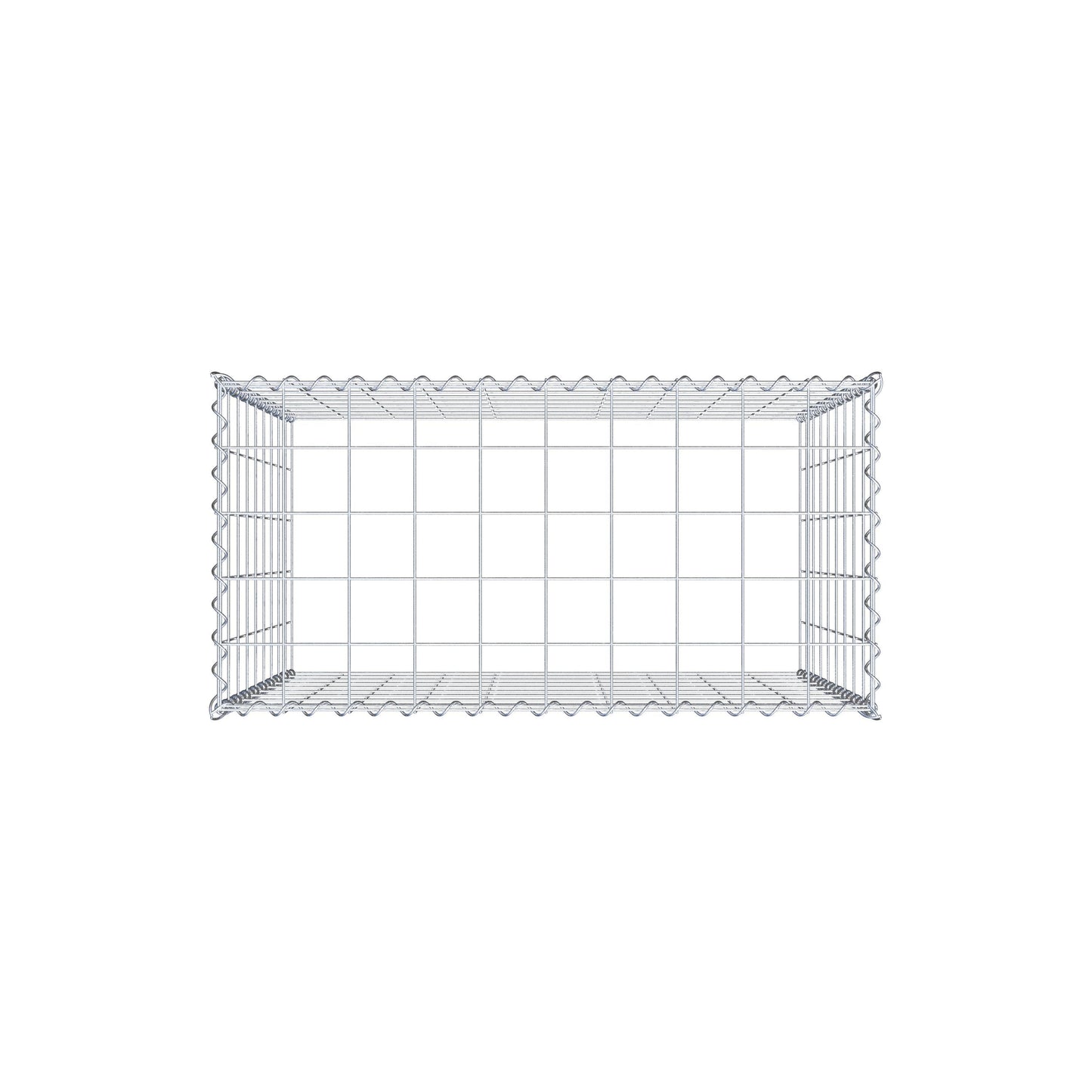 Anbaugabione Typ 3 100 cm x 90 cm x 50 cm (L x H x T), Maschenweite 10 cm x 10 cm, Spirale