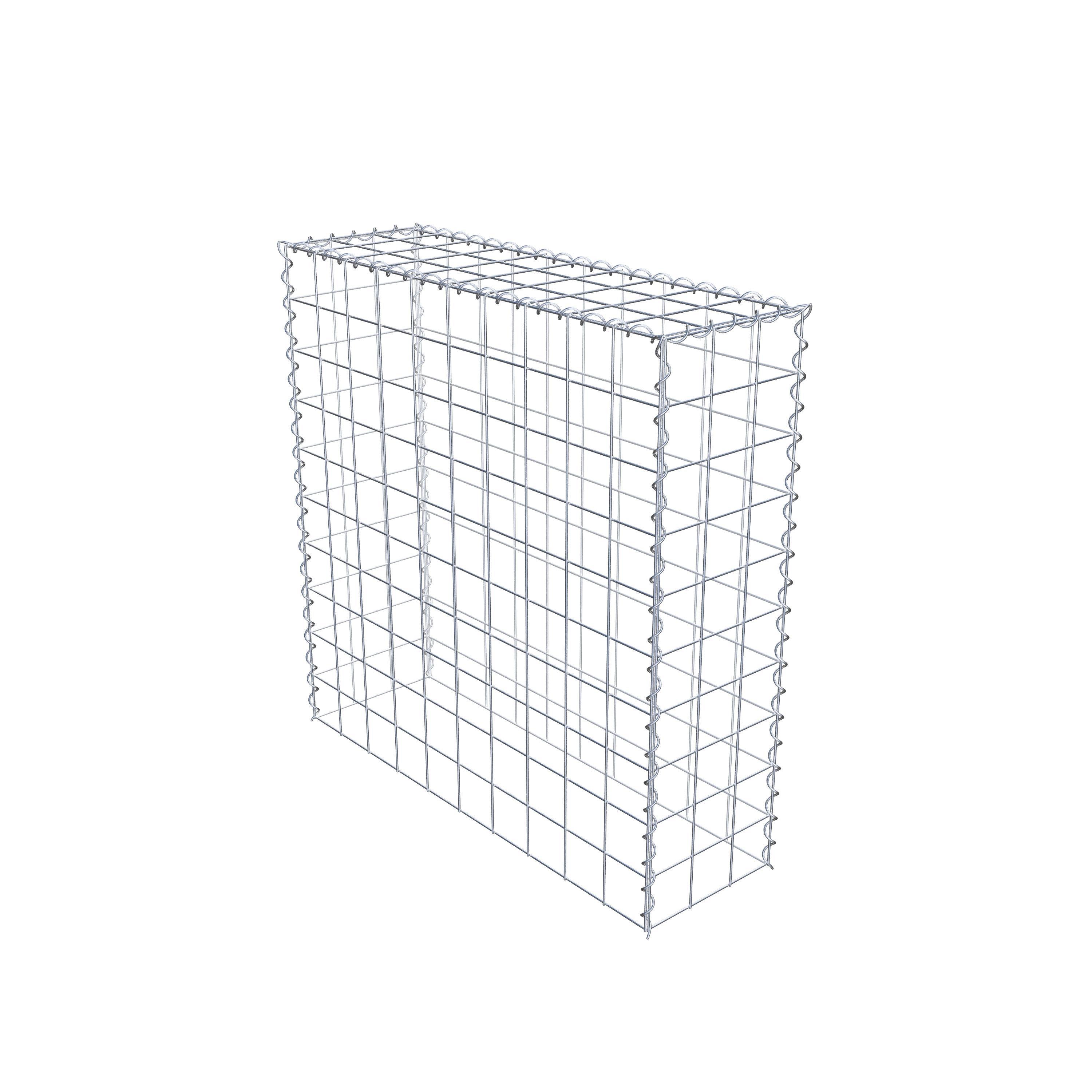 Grown-on gabion type 3 100 cm x 100 cm x 30 cm (L x H x D), mesh size 10 cm x 10 cm, spiral