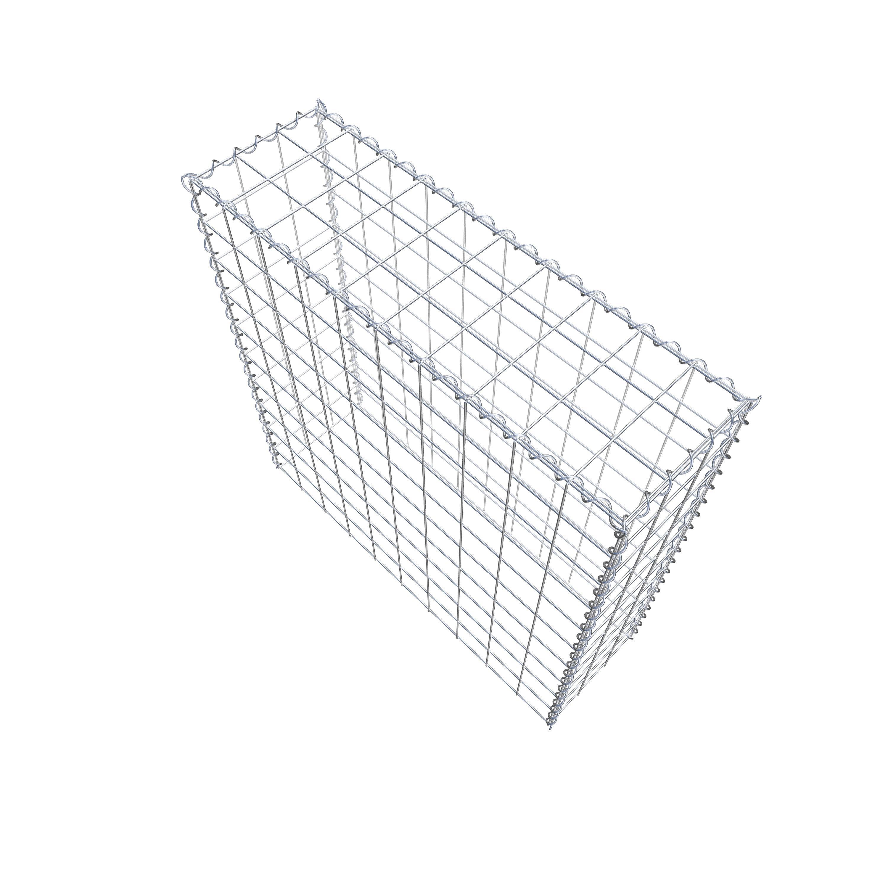 Grown-on gabion type 3 100 cm x 100 cm x 30 cm (L x H x D), mesh size 10 cm x 10 cm, spiral