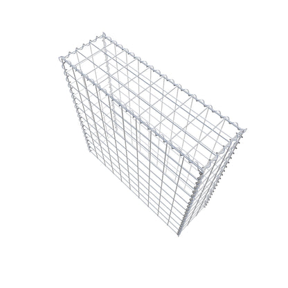 Opvokset gabion type 3 100 cm x 100 cm x 30 cm (L x H x D), maskestørrelse 10 cm x 10 cm, spiral