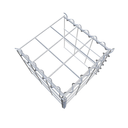 Gabbione aggiuntivo tipo 4 30 cm x 30 cm x 30 cm (L x H x P), dimensione maglia 10 cm x 10 cm, a spirale