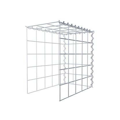 Gabion rapporté type 4 50 cm x 50 cm x 30 cm (L x H x P), mailles 10 cm x 10 cm, spirale