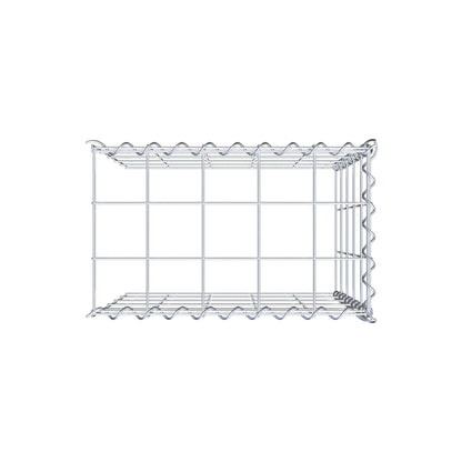 Gabion rapporté type 4 50 cm x 50 cm x 30 cm (L x H x P), mailles 10 cm x 10 cm, spirale