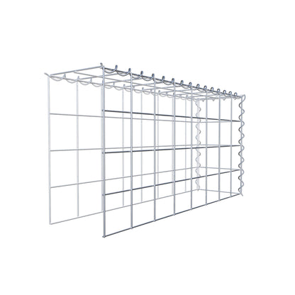 Gabbione aggiuntivo tipo 4 80 cm x 40 cm x 20 cm (L x H x P), dimensione maglia 10 cm x 10 cm, a spirale