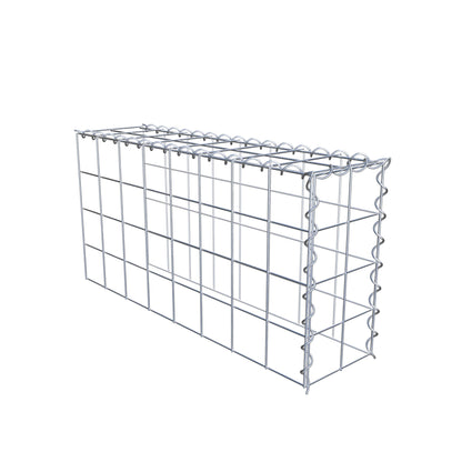 Gabbione aggiuntivo tipo 4 80 cm x 40 cm x 20 cm (L x H x P), dimensione maglia 10 cm x 10 cm, a spirale