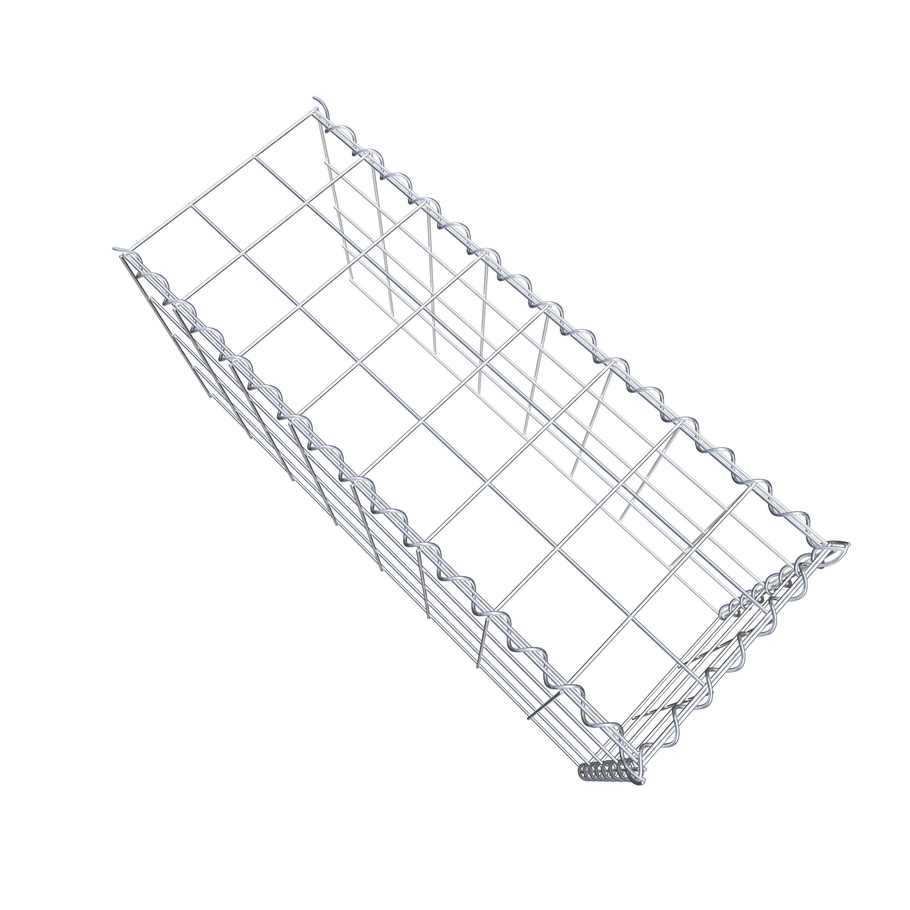 Anbaugabione Typ 4 80 cm x 40 cm x 30 cm (L x H x T), Maschenweite 10 cm x 10 cm, Spirale