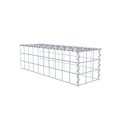 Gabião Tipo 4 100 cm x 30 cm x 30 cm (C x A x P), malhagem 10 cm x 10 cm, espiral
