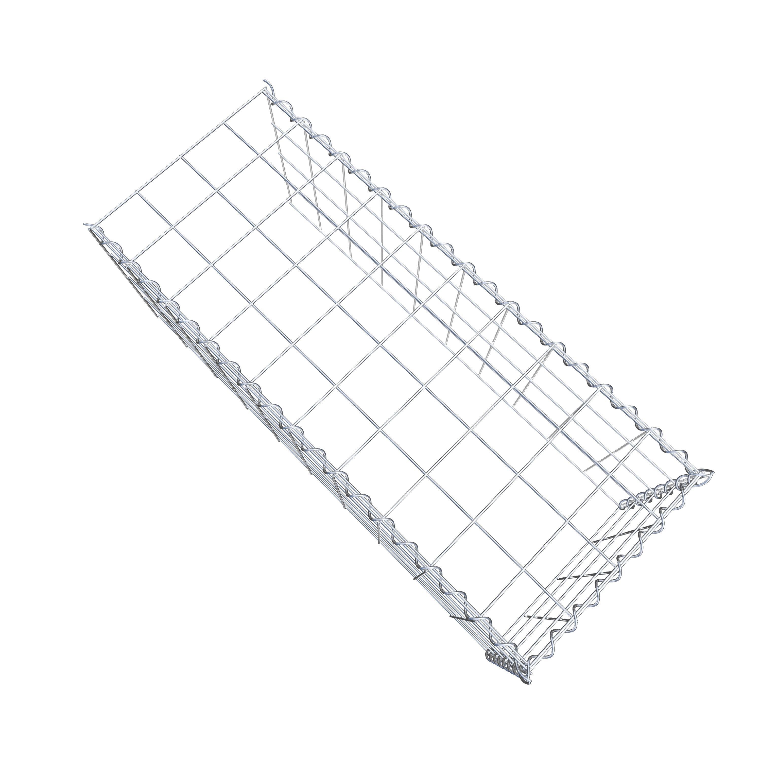 Grown-on gabion type 4 100 cm x 40 cm x 40 cm (L x H x D), mesh size 10 cm x 10 cm, spiral