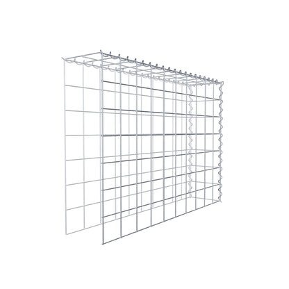 Opbouw schanskorf type 4 100 cm x 70 cm x 20 cm (L x H x D), maaswijdte 10 cm x 10 cm, spiraal