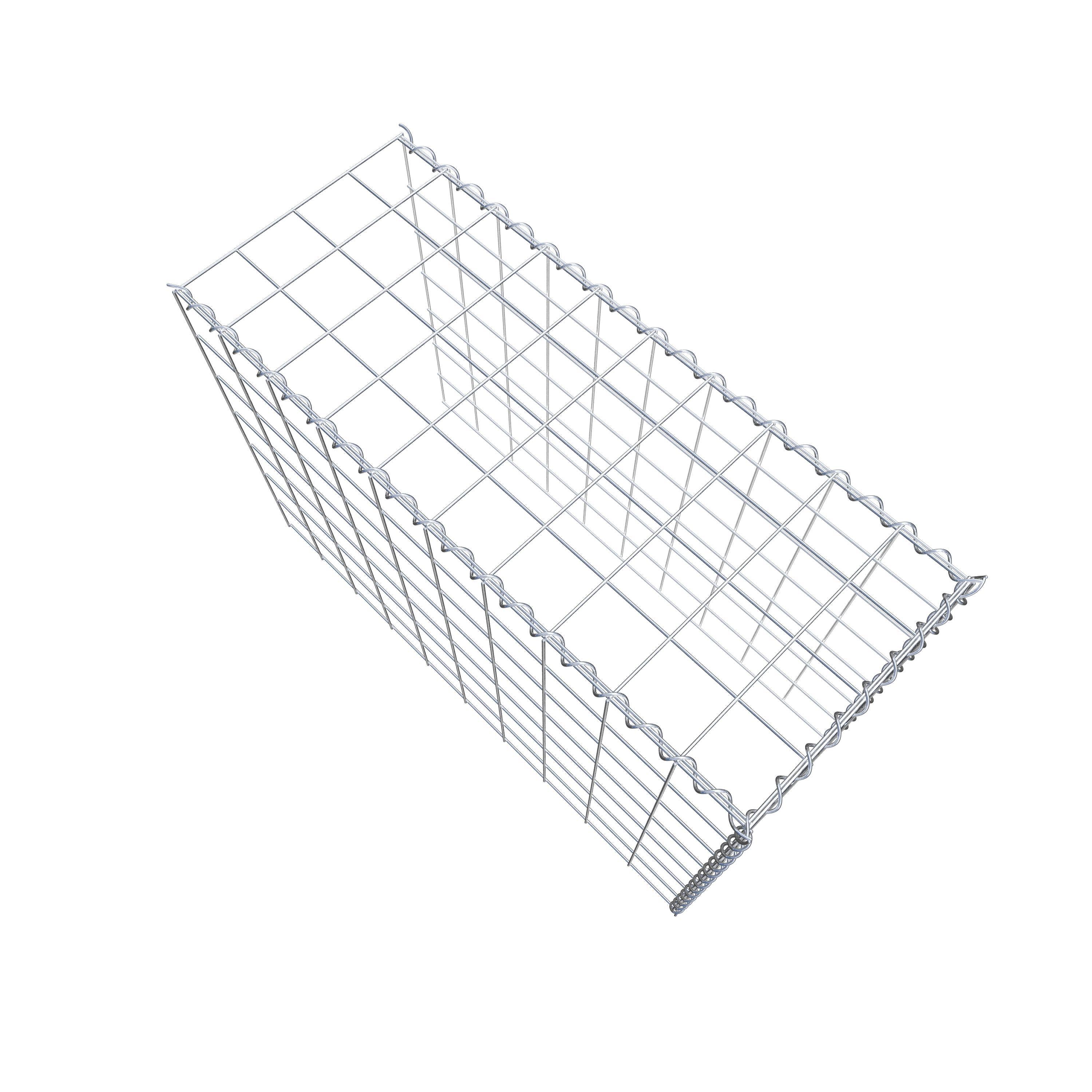 Gabião tipo 4 100 cm x 70 cm x 40 cm (C x A x P), malhagem 10 cm x 10 cm, espiral