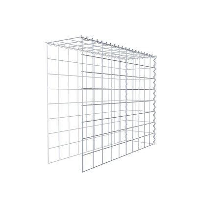Gabion rapporté type 4 100 cm x 80 cm x 30 cm (L x H x P), mailles 10 cm x 10 cm, spirale