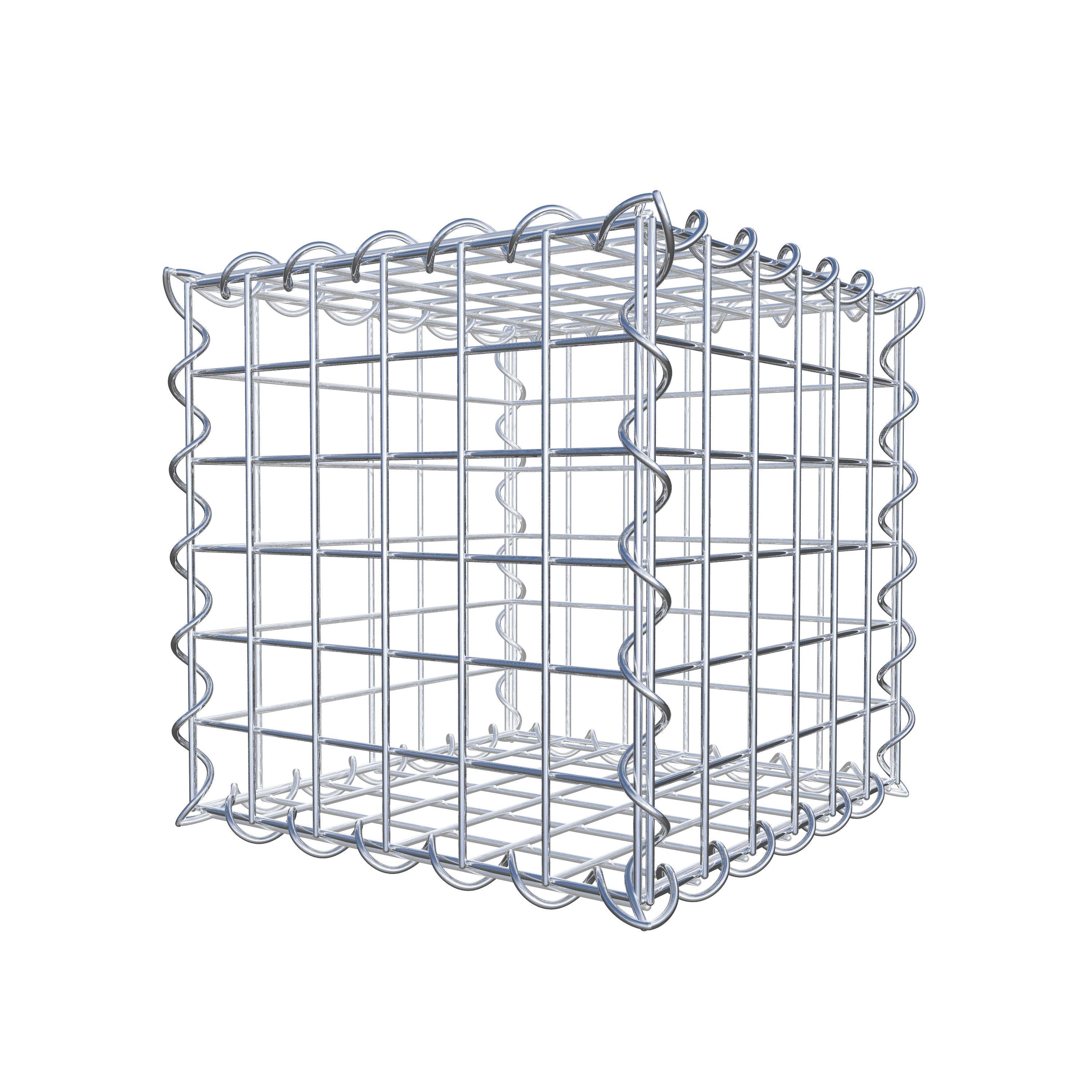 Gabione 30 cm x 30 cm x 30 cm (L x H x T), Maschenweite 5 cm x 5 cm, Spirale